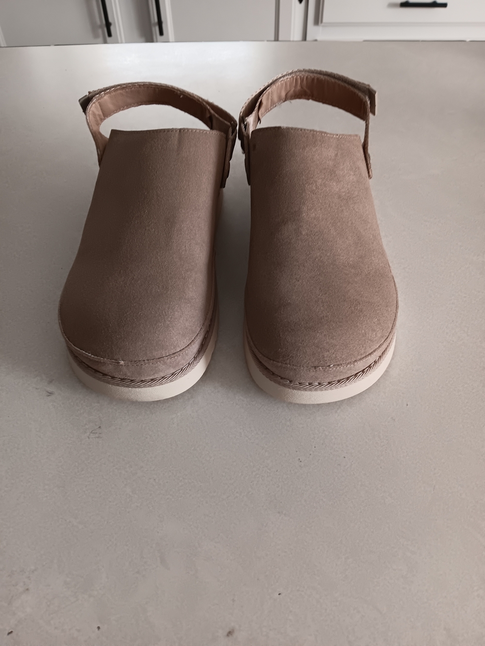 Women’s Suede Slingback Clog - Taupe Evellyhootd Size 41 or 10.5
